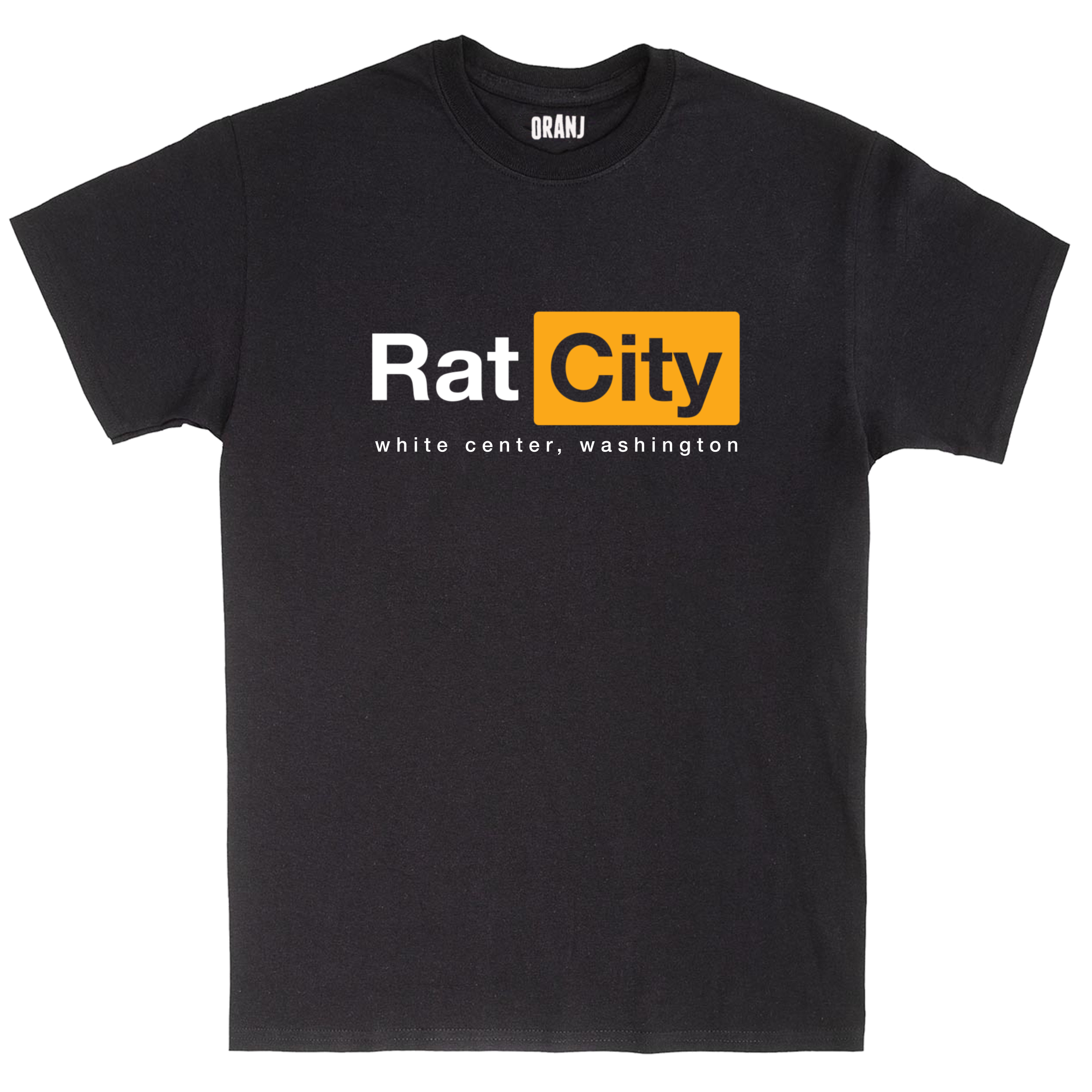 Rat City "Pornhub" White Center T-Shirt